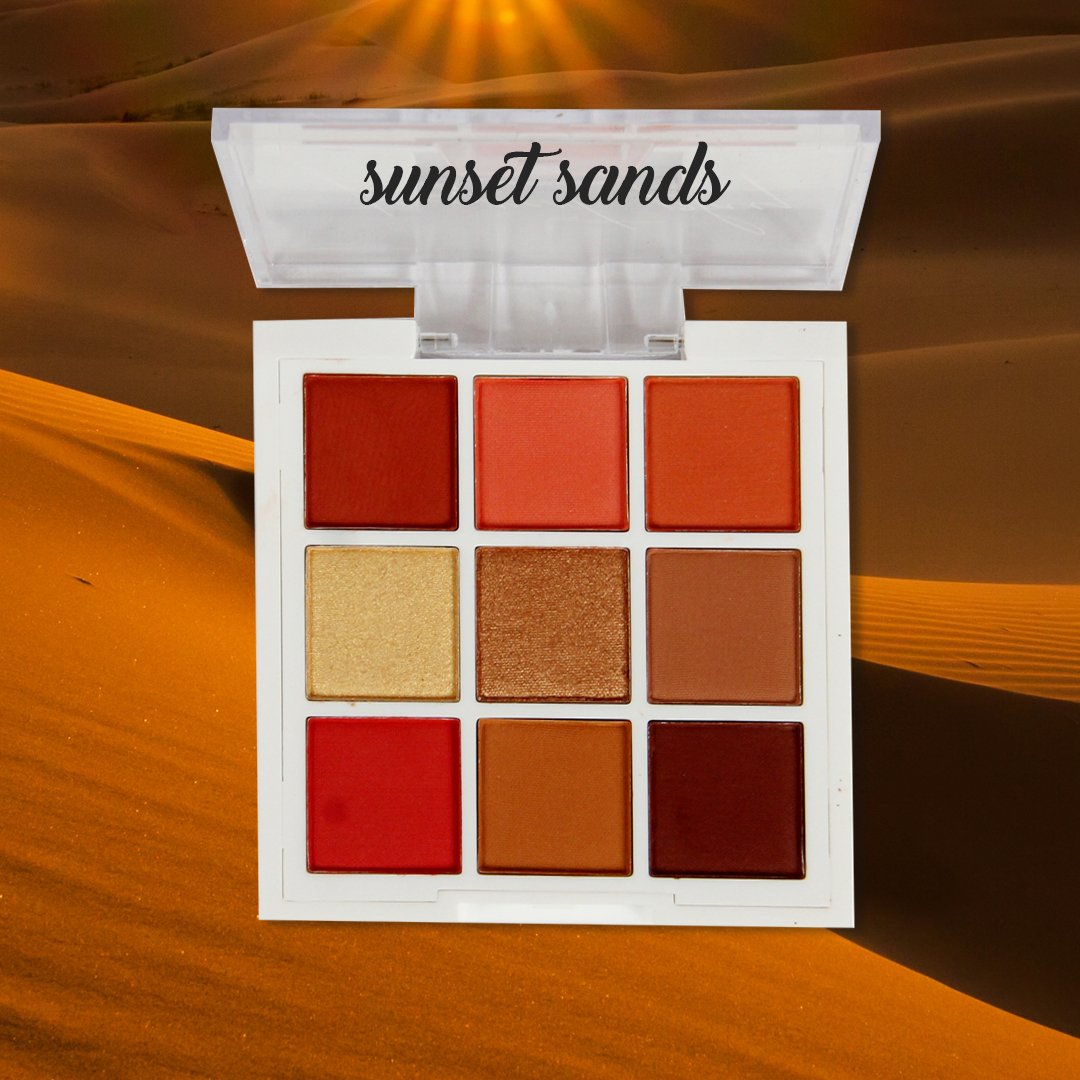 Playground Hero Shadow Palette - Sunset Sands 4pc Set + 1 Full Size Product Worth 25% Value Free