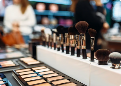 Face perfecting palette and blending brush