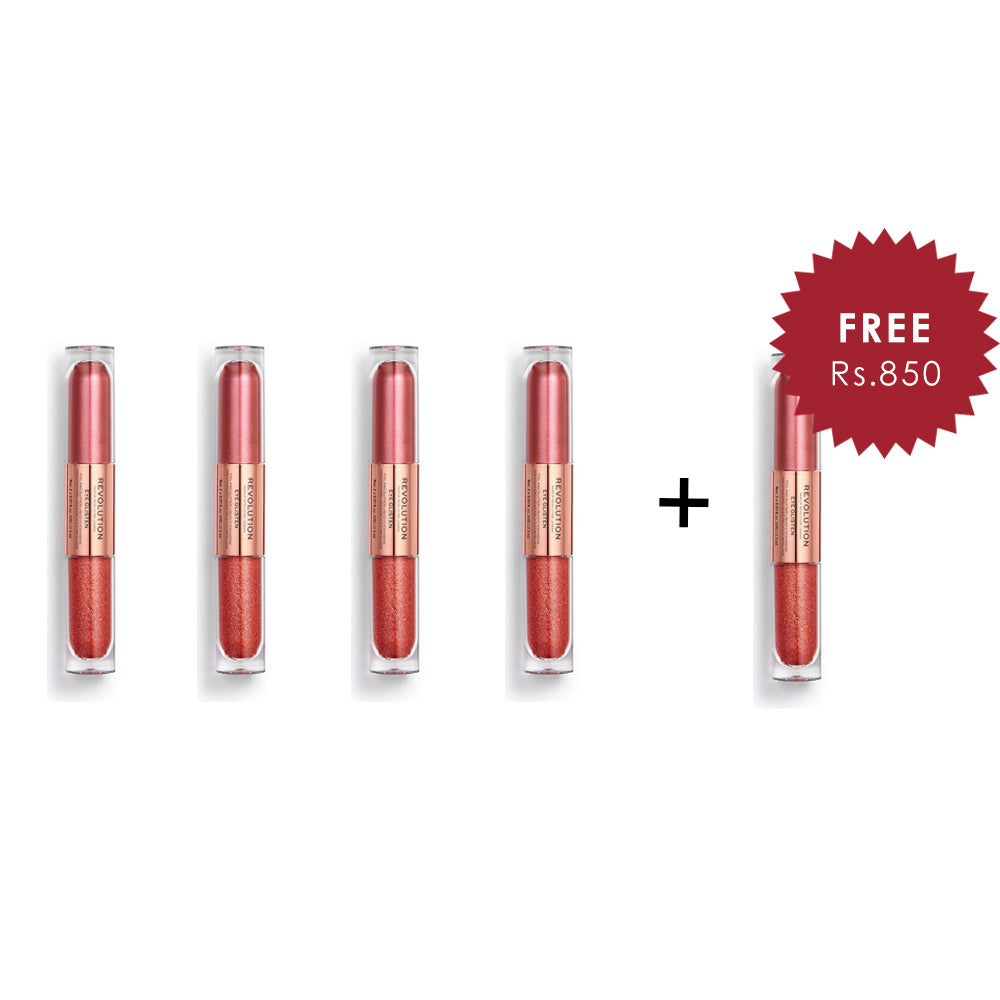 Makeup Revolution Eye Glisten Desired 4Pcs Set + 1 Full Size Product Worth 25% Value Free