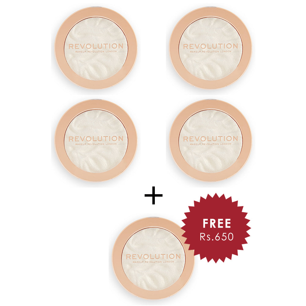 Revolution Highlight Reloaded Golden Lights  4Pcs Set + 1 Full Size Product Worth 25% Value Free