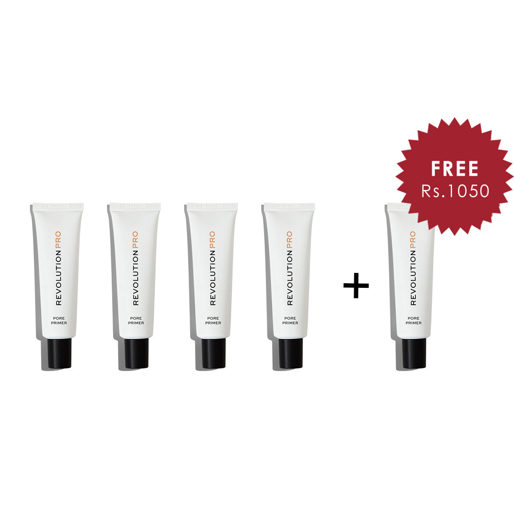 Revolution Pro Pore Primer 4Pcs Set + 1 Full Size Product Worth 25% Value Free