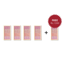Makeup Revolution Vintage Lace Blush Palette 4Pcs Set + 1 Full Size Product Worth 25% Value Free
