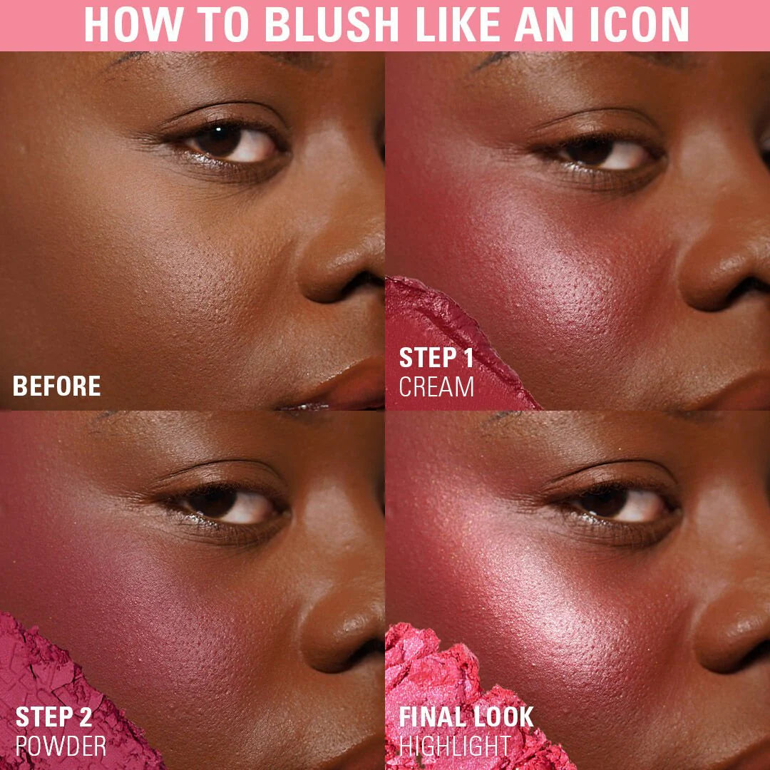 Makeup Revolution Blush Icon Palette My Cherry Truth 4pc Set + 1 Full Size Product Worth 25% Value Free