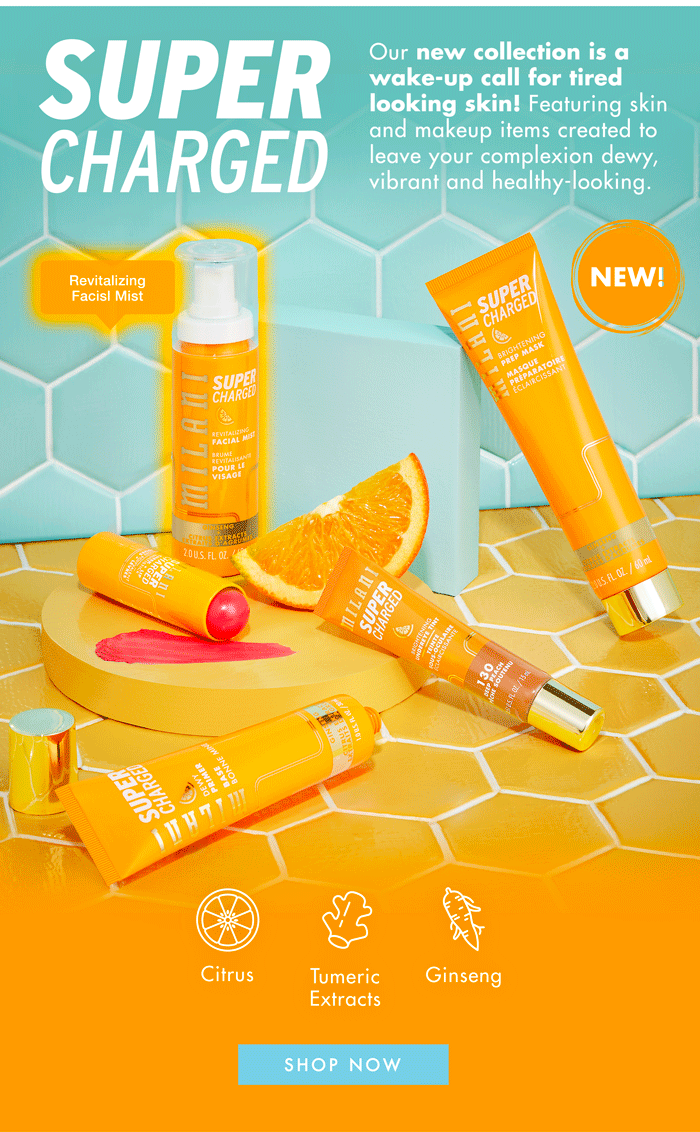 Milani Supercharged Revitalizing Facial Mist 4pc Set + 1 Full Size Product Worth 25% Value Free