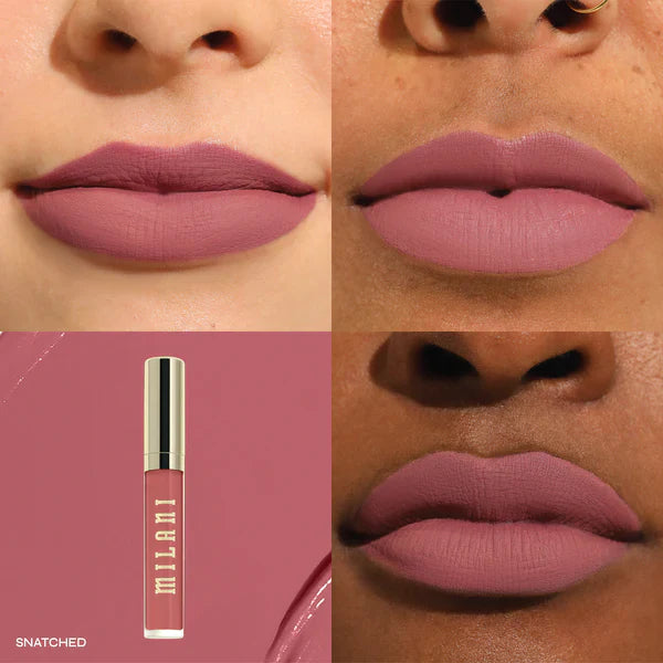 Milani Stay Put Liquid Lip Longwear Lipstick Snatched 4pc Set + 1 Full Size Product Worth 25% Value Free
