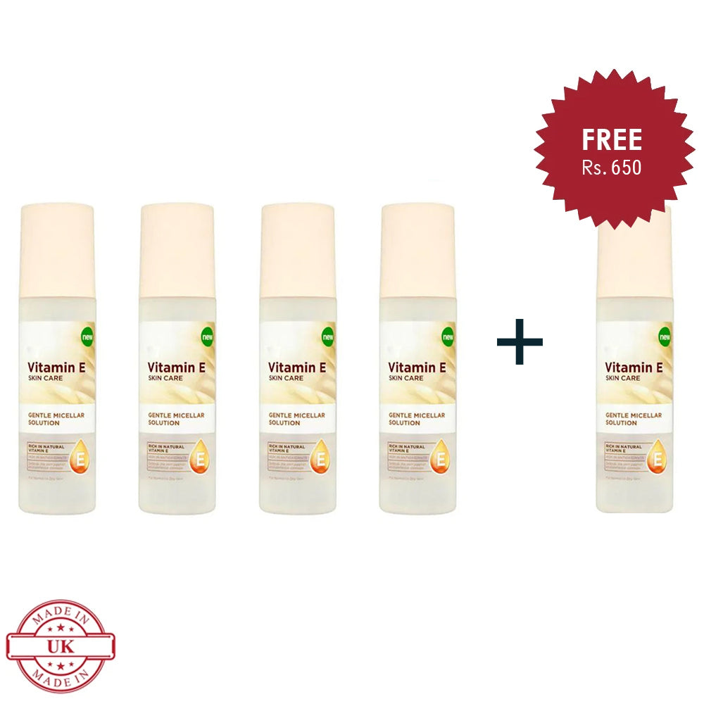 Superdrug Vitamin E Micellar Water 200ml 4Pcs Set + 1 Full Size Product Worth 25% Value Free