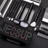 Jessup 10pcs Customary Brush Set 4pc Set + 1 Full Size Product Worth 25% Value Free