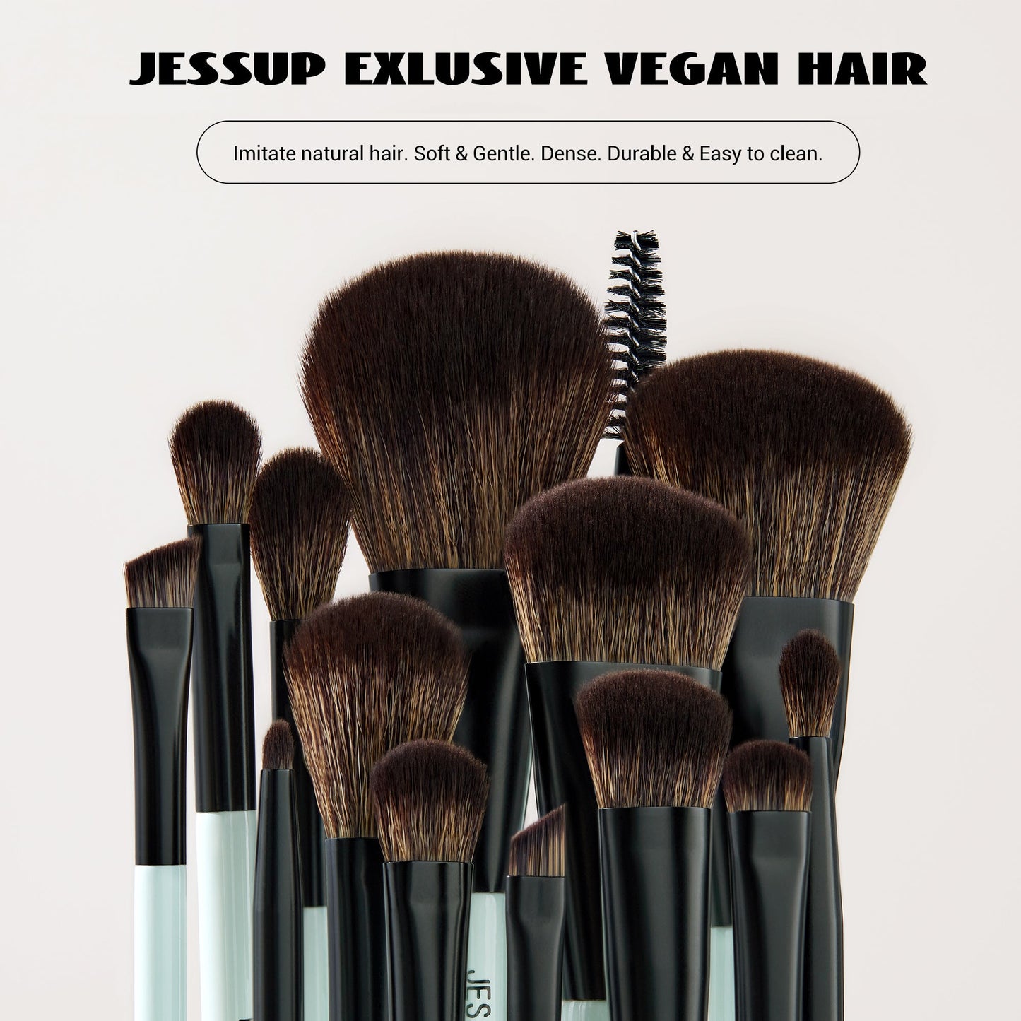Jessup 14-in-10 Duo-End Brush Versatility Collection 4pc Set + 1 Full Size Product Worth 25% Value Free