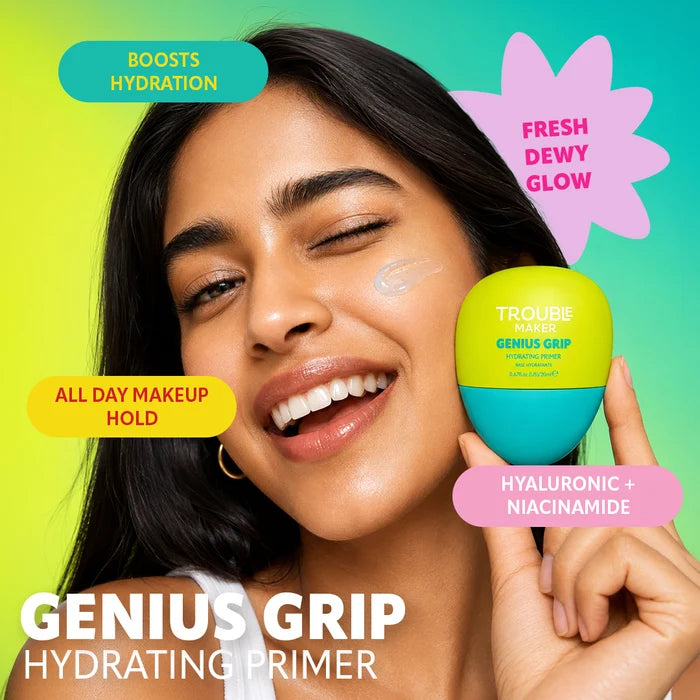 Trouble Maker Genius Grip Hydrating Primer 4pc Set + 1 Full Size Product Worth 25% Value Free