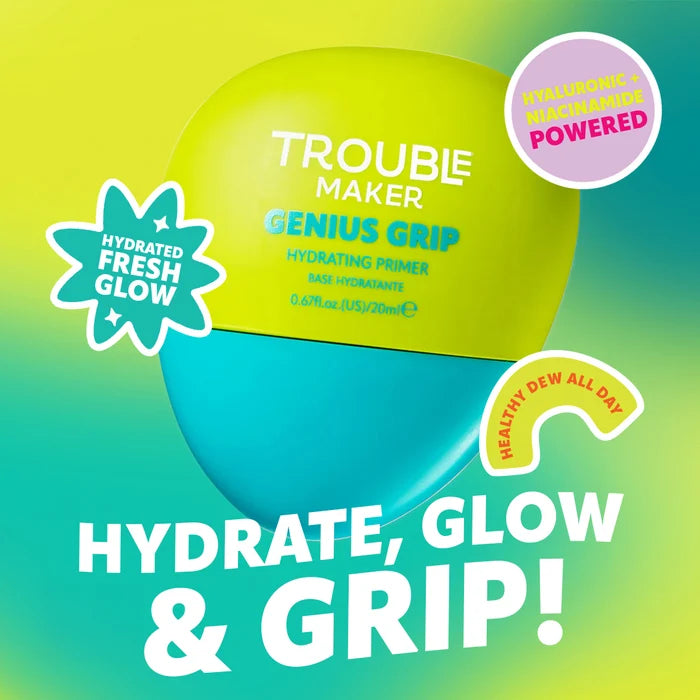 Trouble Maker Genius Grip Hydrating Primer 4pc Set + 1 Full Size Product Worth 25% Value Free