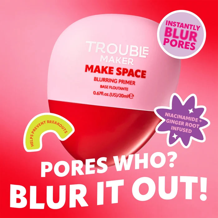 Trouble Maker Make Space Pore Blur Primer 4pc Set + 1 Full Size Product Worth 25% Value Free