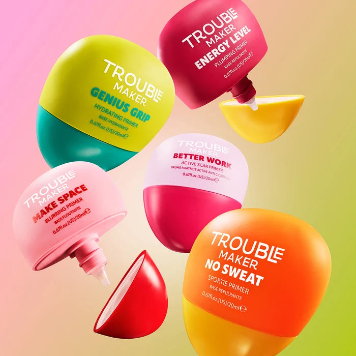 Trouble Maker Energy Level Plumping Primer 4pc Set + 1 Full Size Product Worth 25% Value Free