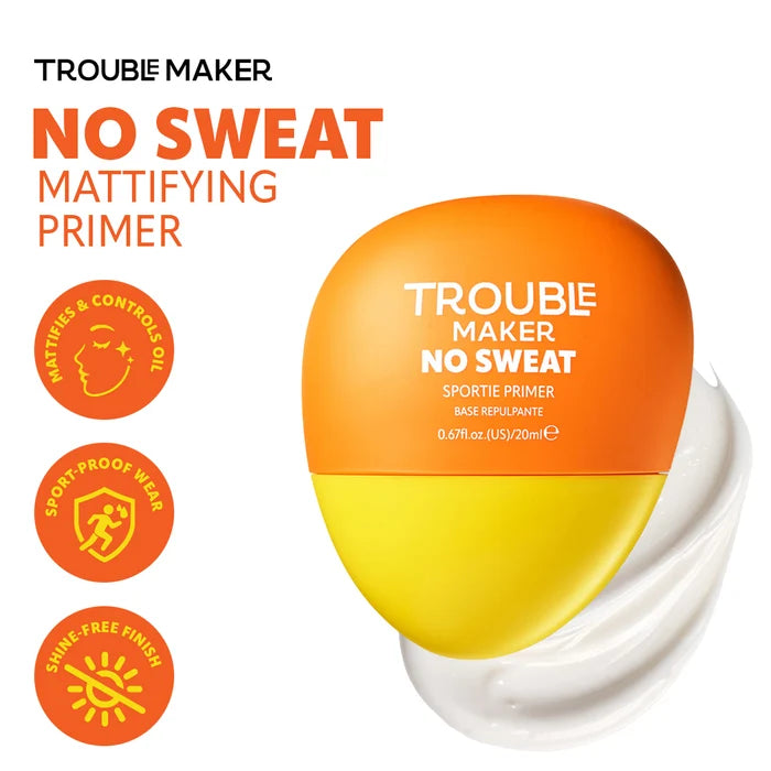 Trouble Maker No Sweat Mattifying Primer 4pc Set + 1 Full Size Product Worth 25% Value Free