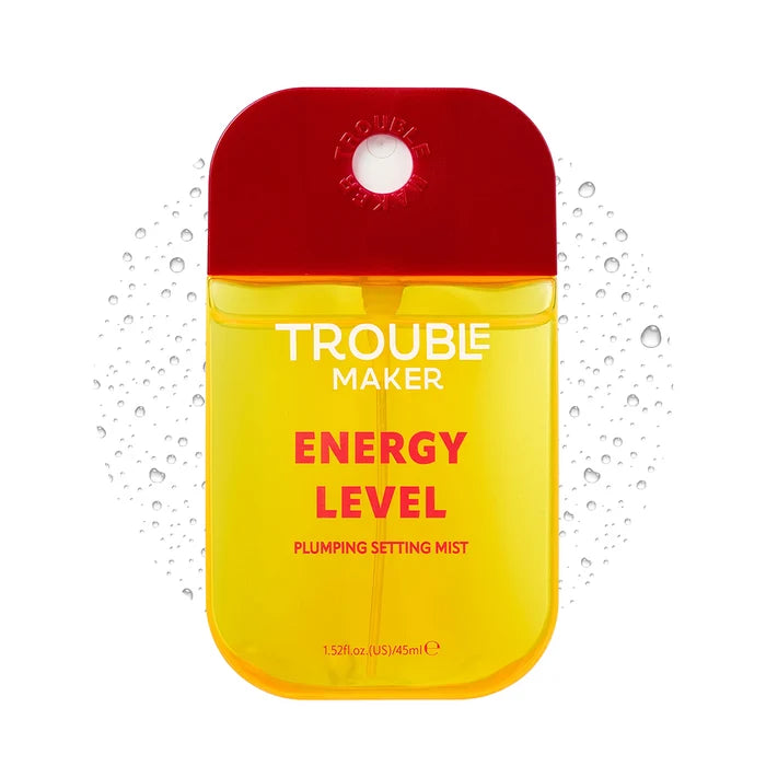 Trouble Maker Energy Level Plumping Setting Mist 4pc Set + 1 Full Size Product Worth 25% Value Free