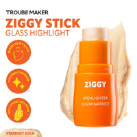 Trouble Maker Ziggy Stick Glass Highlight Stardust Gold 4pc Set + 1 Full Size Product Worth 25% Value Free