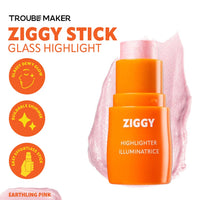 Trouble Maker Ziggy Stick Glass Highlight Earthling Pink 4pc Set + 1 Full Size Product Worth 25% Value Free