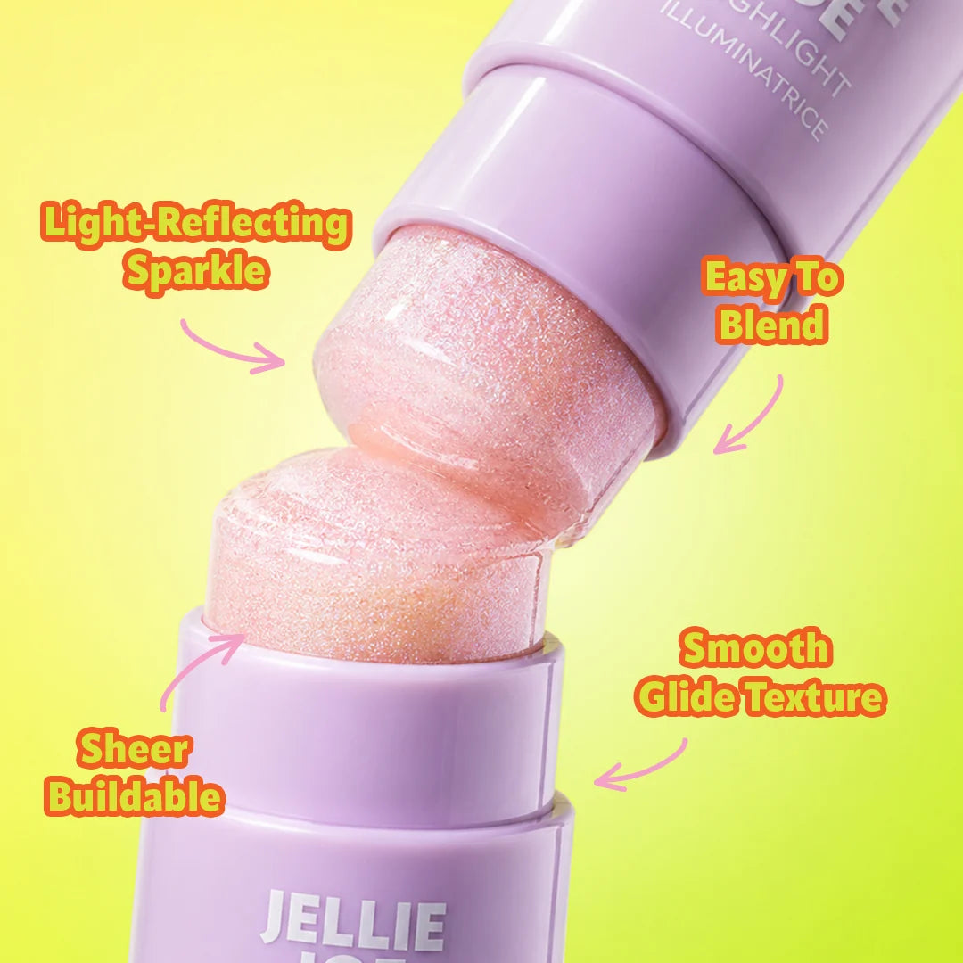 Trouble Maker Jellie Joe Stick Highlight Flip Trip Holo Pink 4pc Set + 1 Full Size Product Worth 25% Value Free