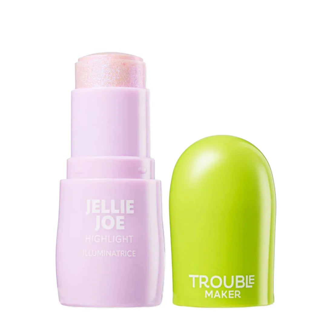 Trouble Maker Jellie Joe Stick Highlight Flip Trip Holo Pink 4pc Set + 1 Full Size Product Worth 25% Value Free