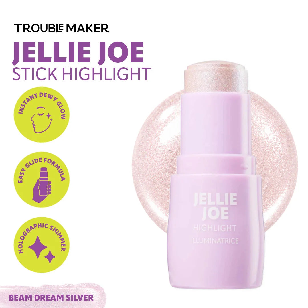 Trouble Maker Jellie Joe Stick Highlight Beam Dream Silver 4pc Set + 1 Full Size Product Worth 25% Value Free