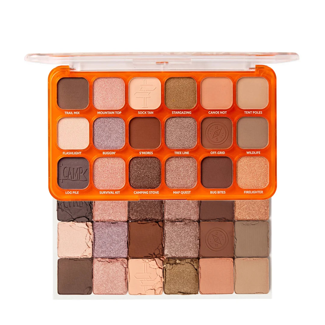 Trouble Maker Big Trouble Shadow Palette Happy Camper 4pc Set + 1 Full Size Product Worth 25% Value Free