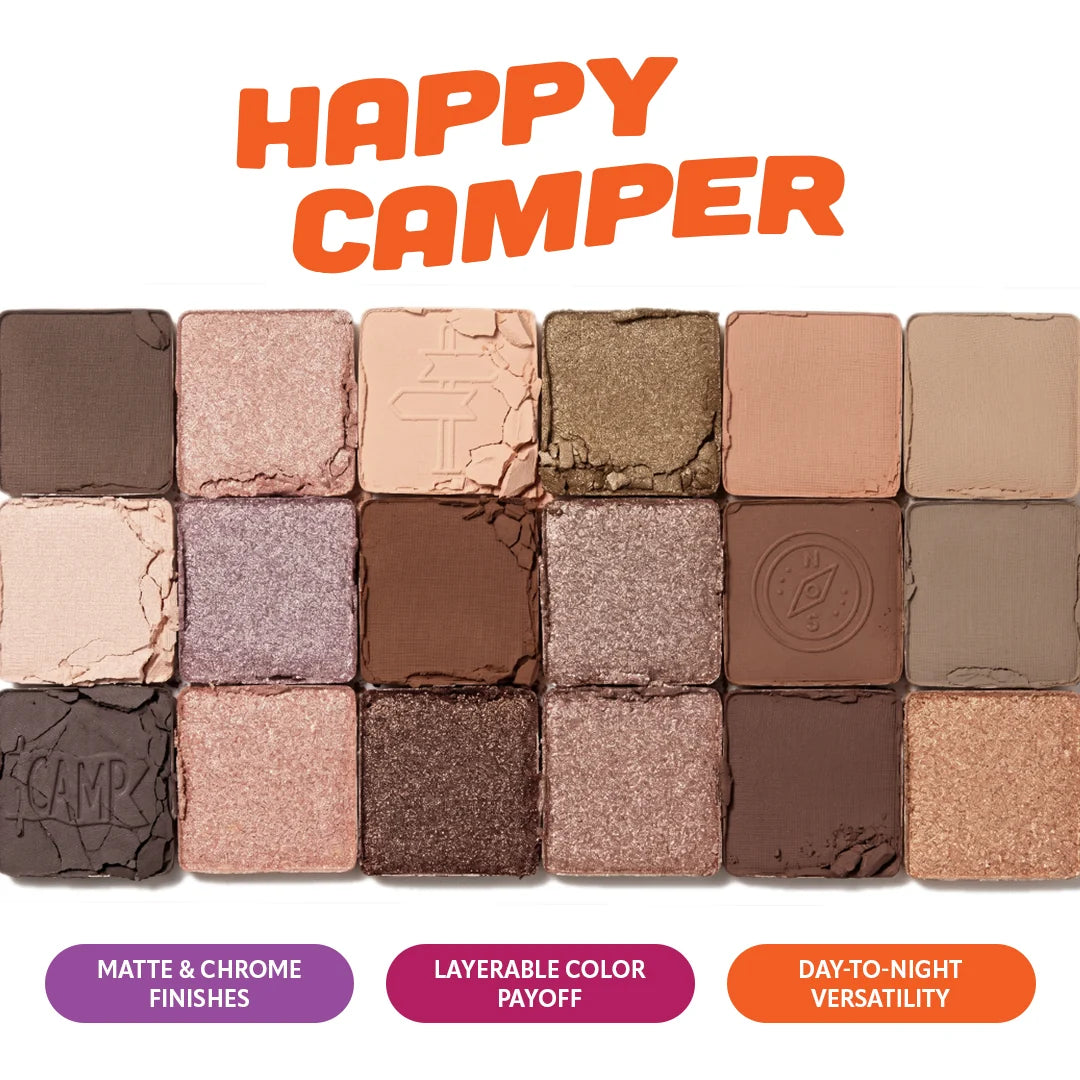 Trouble Maker Big Trouble Shadow Palette Happy Camper 4pc Set + 1 Full Size Product Worth 25% Value Free