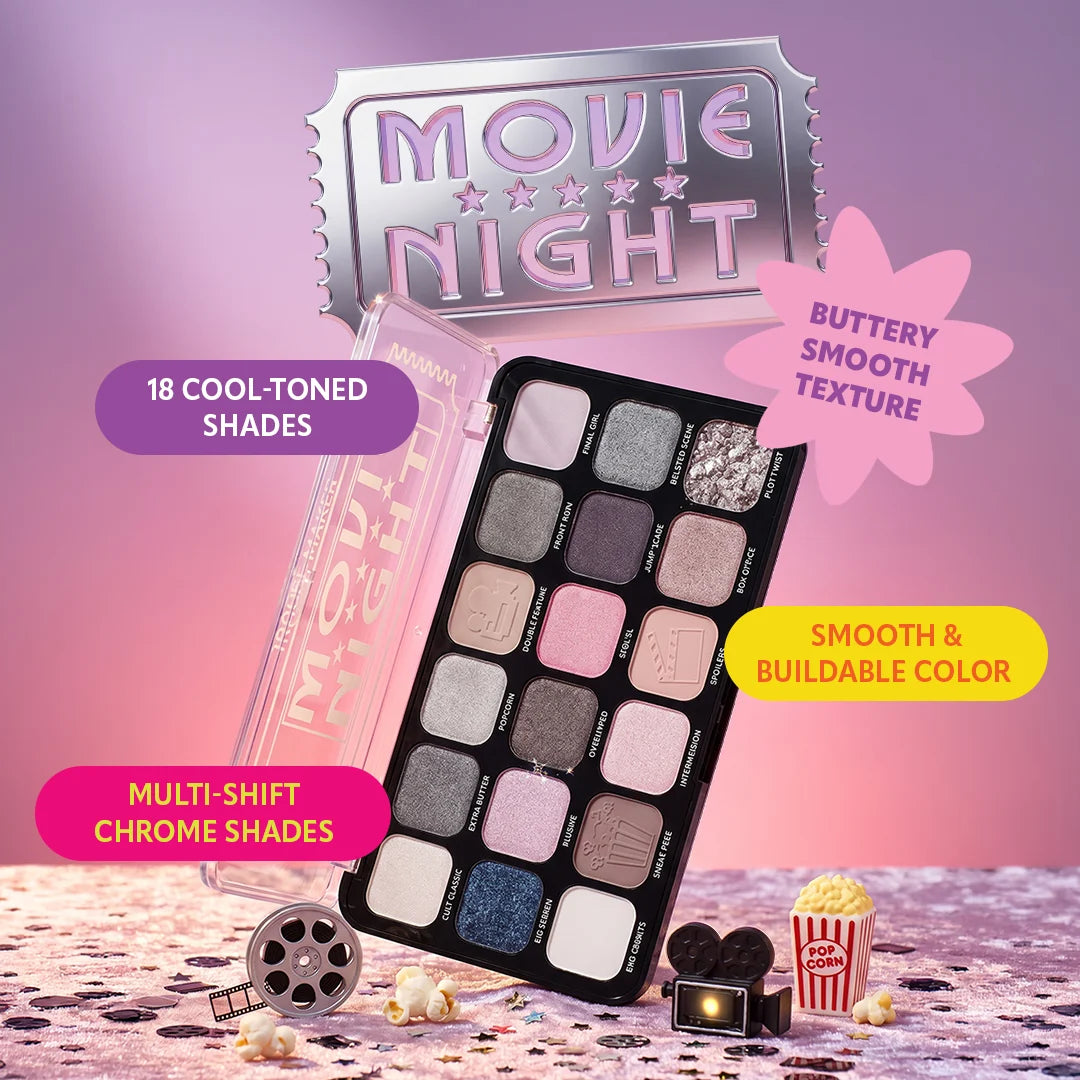 Trouble Maker Big Trouble Shadow Palette Movie Night 4pc Set + 1 Full Size Product Worth 25% Value Free