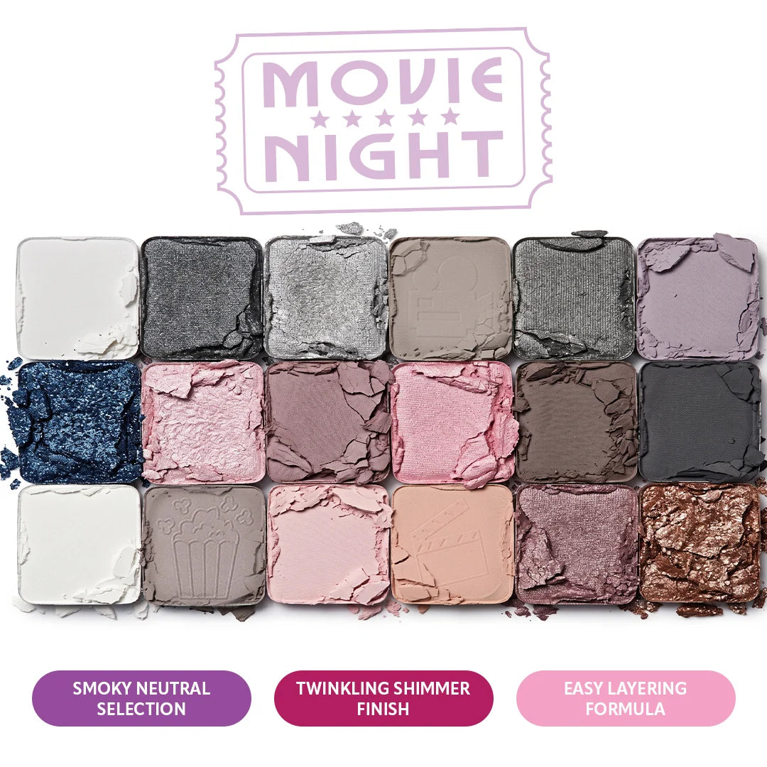 Trouble Maker Big Trouble Shadow Palette Movie Night 4pc Set + 1 Full Size Product Worth 25% Value Free
