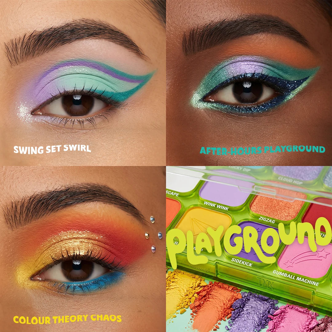 Trouble Maker Big Trouble Shadow Palette Playground 4pc Set + 1 Full Size Product Worth 25% Value Free