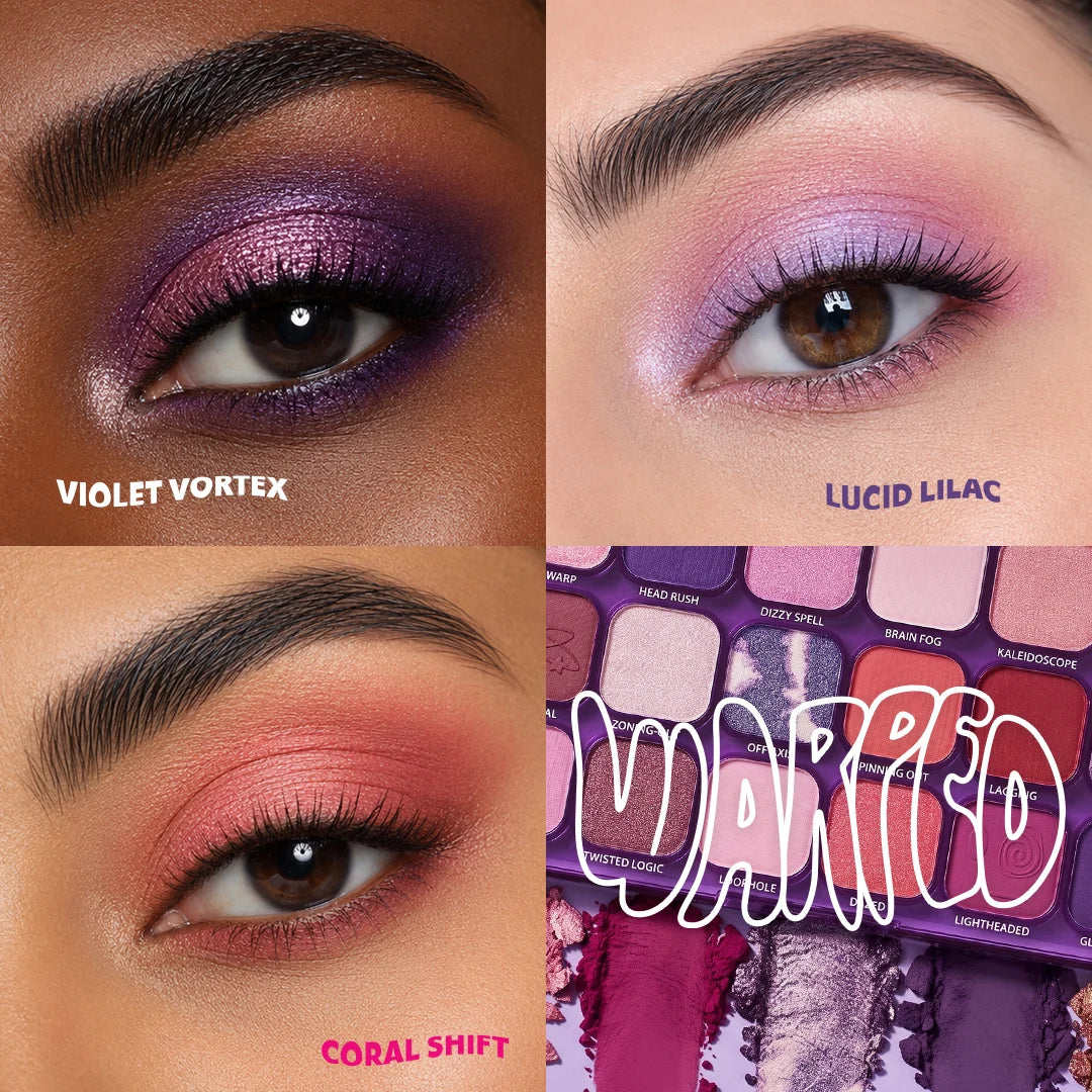 Trouble Maker Big Trouble Shadow Palette Warped 4pc Set + 1 Full Size Product Worth 25% Value Free