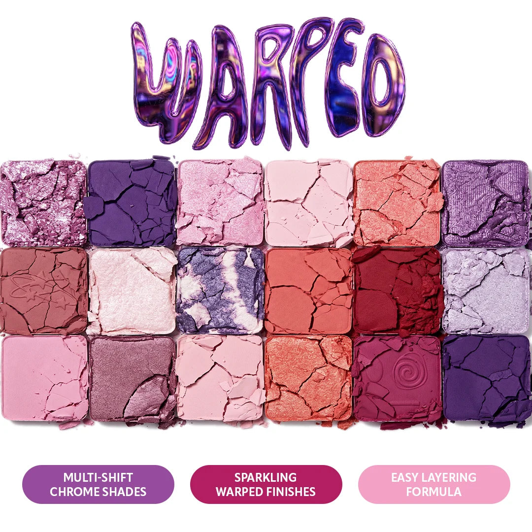 Trouble Maker Big Trouble Shadow Palette Warped 4pc Set + 1 Full Size Product Worth 25% Value Free