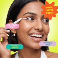 Trouble Maker Mischief Kohl Eyeliner Pencil Funhouse White 4pc Set + 1 Full Size Product Worth 25% Value Free
