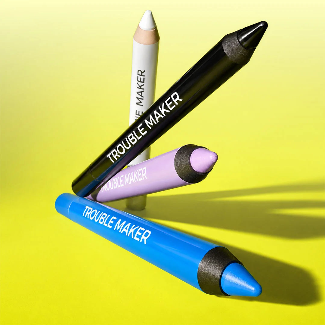 Trouble Maker Mischief Kohl Eyeliner Pencil Bad Habit Blue 4pc Set + 1 Full Size Product Worth 25% Value Free