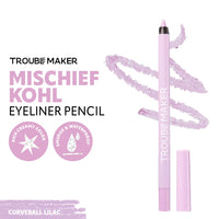 Trouble Maker Mischief Kohl Eyeliner Pencil Curveball Lilac 4pc Set + 1 Full Size Product Worth 25% Value Free