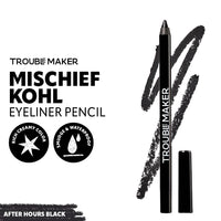 Trouble Maker Mischief Kohl Eyeliner Pencil After Hours Black 4pc Set + 1 Full Size Product Worth 25% Value Free