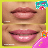 Trouble Maker Bubble Trouble Lip Gloss Phee Pink 4pc Set + 1 Full Size Product Worth 25% Value Free