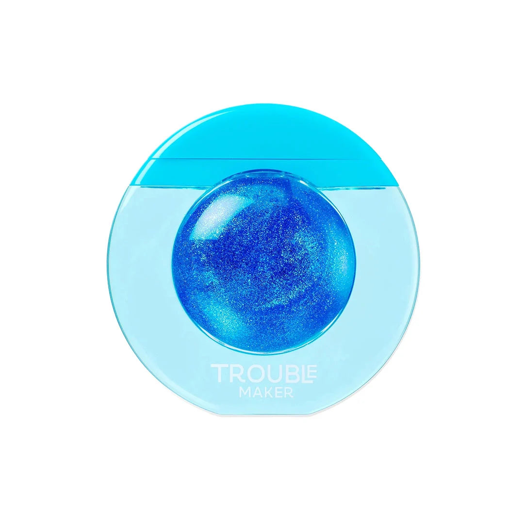 Trouble Maker Bubble Trouble Lip Gloss Maxi Blue 4pc Set + 1 Full Size Product Worth 25% Value Free