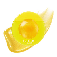 Trouble Maker Bubble Trouble Lip Gloss Sunnie Gold 4pc Set + 1 Full Size Product Worth 25% Value Free