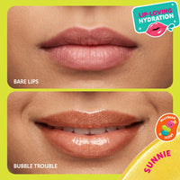 Trouble Maker Bubble Trouble Lip Gloss Sunnie Gold 4pc Set + 1 Full Size Product Worth 25% Value Free