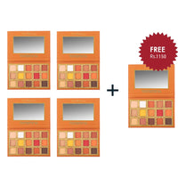  TREND BEAUTY EYESHADOW 15 COLOR PALETTE TEMPTING 4pc Set + 1 Full Size Product Worth 25% Value Free