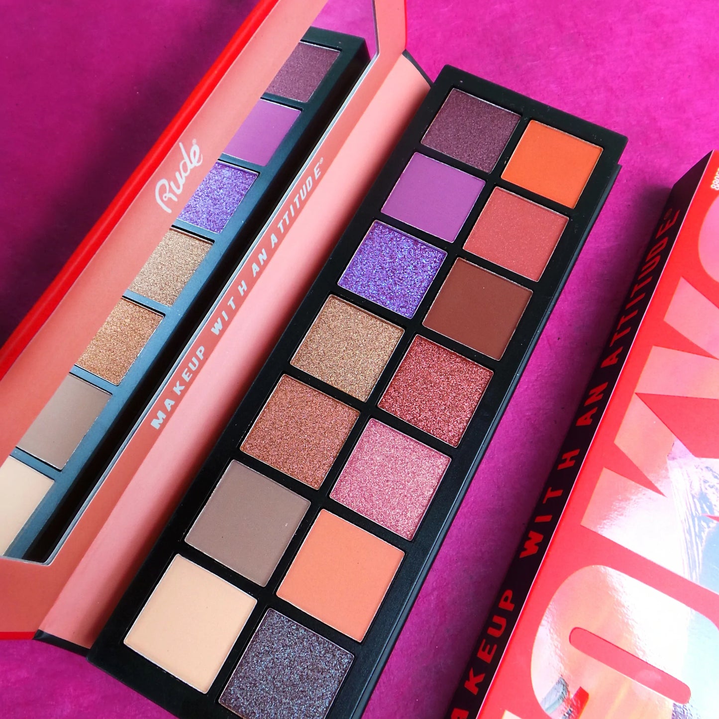 Rude Metropolis 14 Eyeshadows - Tokyo 4pc Set + 1 Full Size Product Worth 25% Value Free