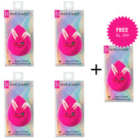 Wet N Wild Makeup Sponge Applicator 4Pcs Set + 1 Full Size Product Worth 25% Value Free