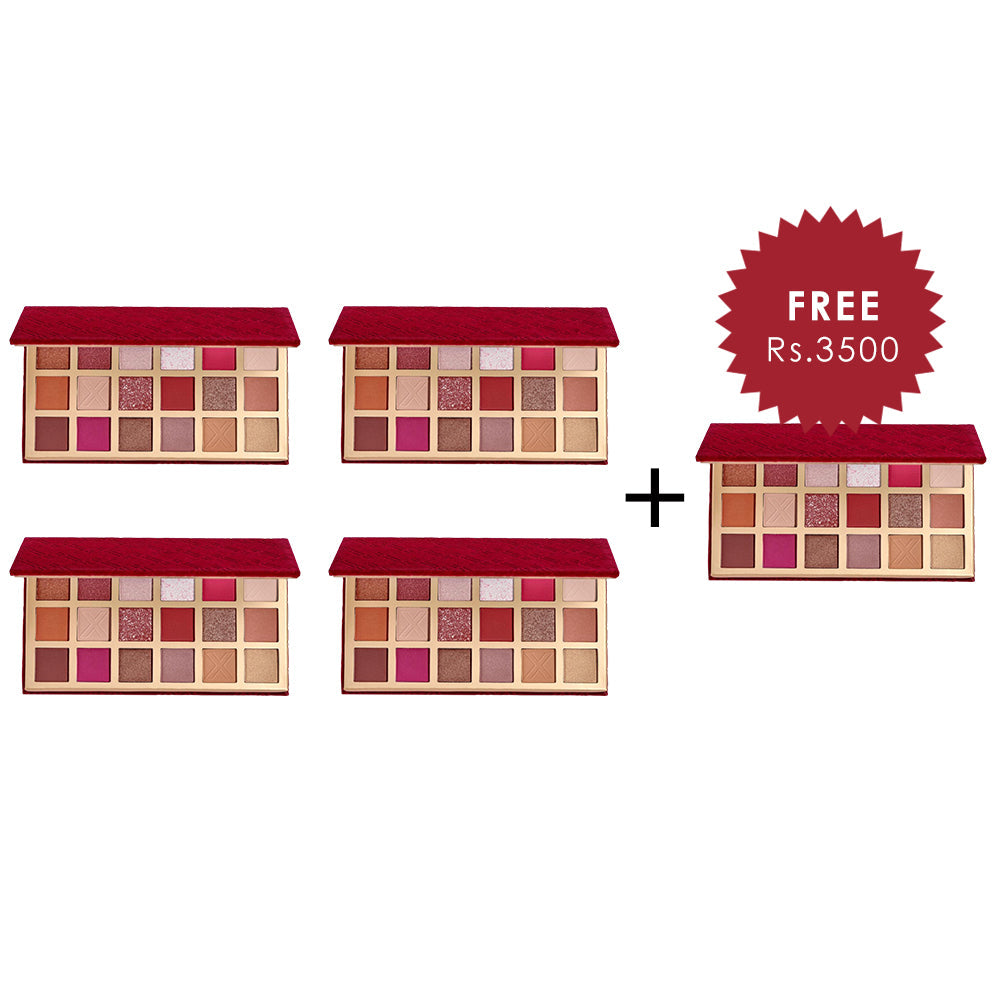 XX Revolution LuXX Eye Shadow Palette - XXodus 4pc Set + 1 Full Size Product Worth 25% Value Free